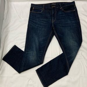 J CREW MEN MERCANTILE FLEX STRAIGHT BLUE JEANS. SIZE- 34,30